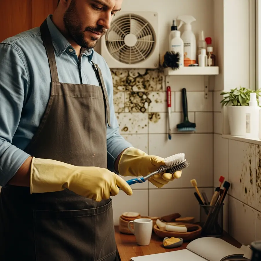 enlever moisissure salle de bain