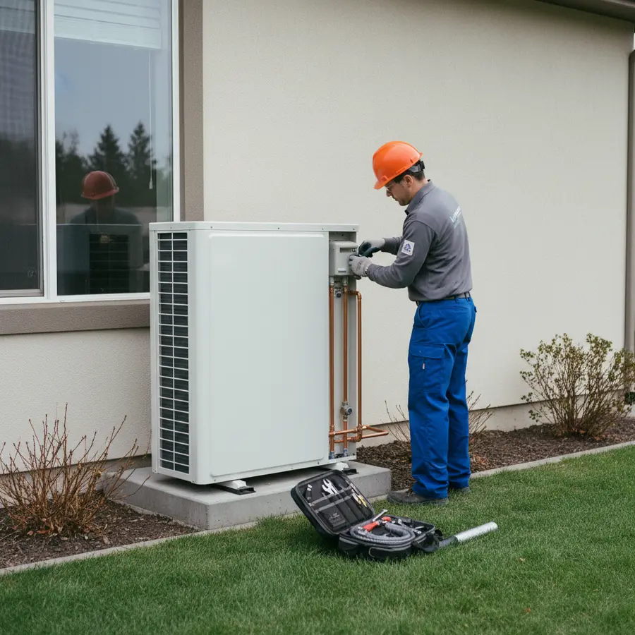 Installation d'une pompe à chaleur à éviter par un professionnel qualifié