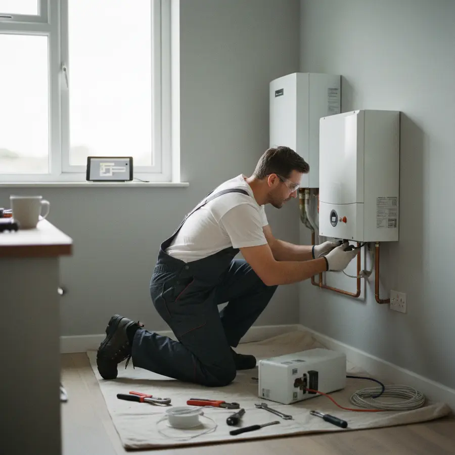 Installation d'une pompe à chaleur maison 80m2 par un professionnel en 2026