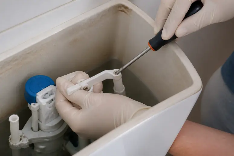 ajustement robinet flotteur mecanisme wc